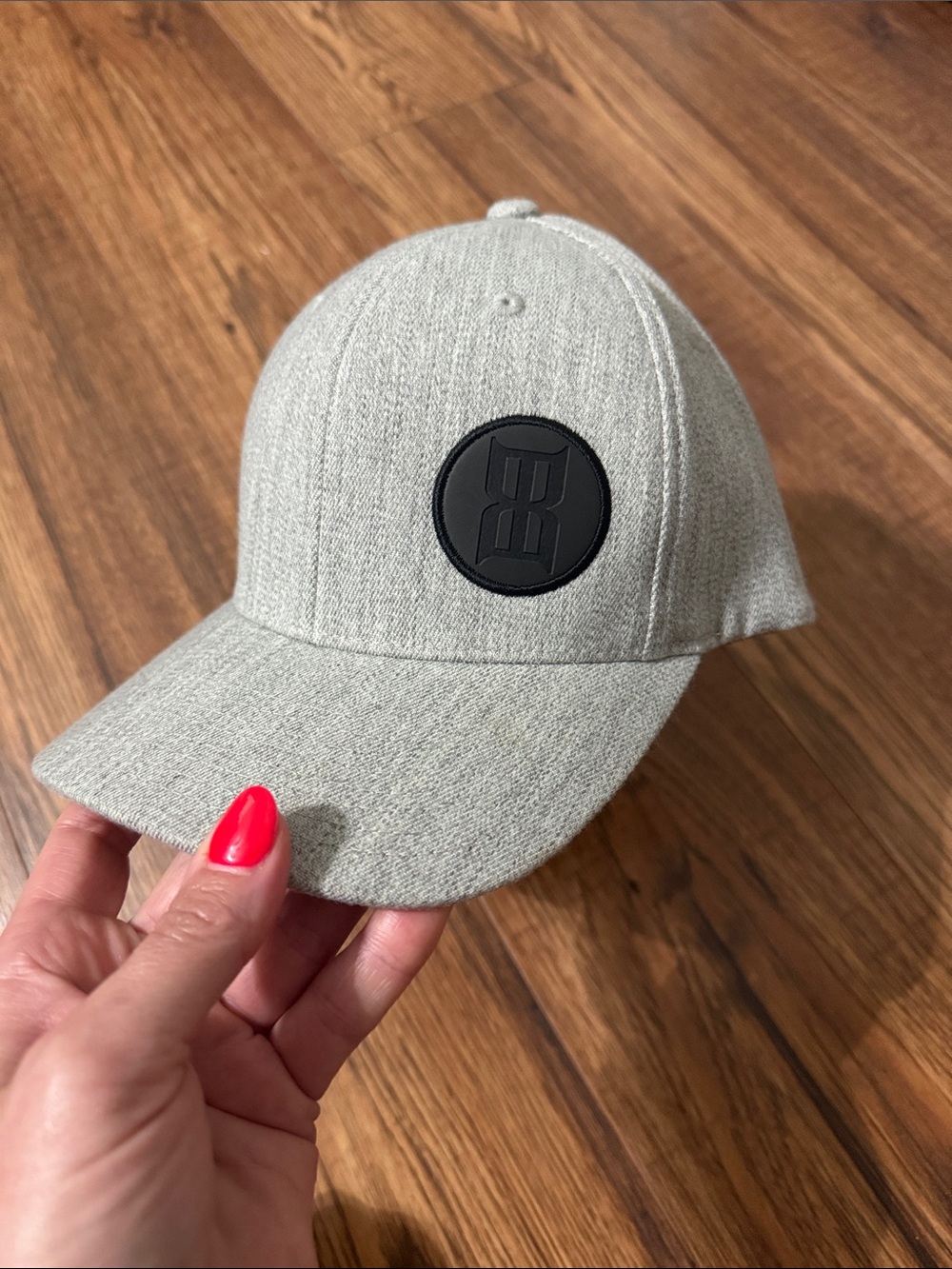 BEX Heather Gray Cap with Black Logo Patch